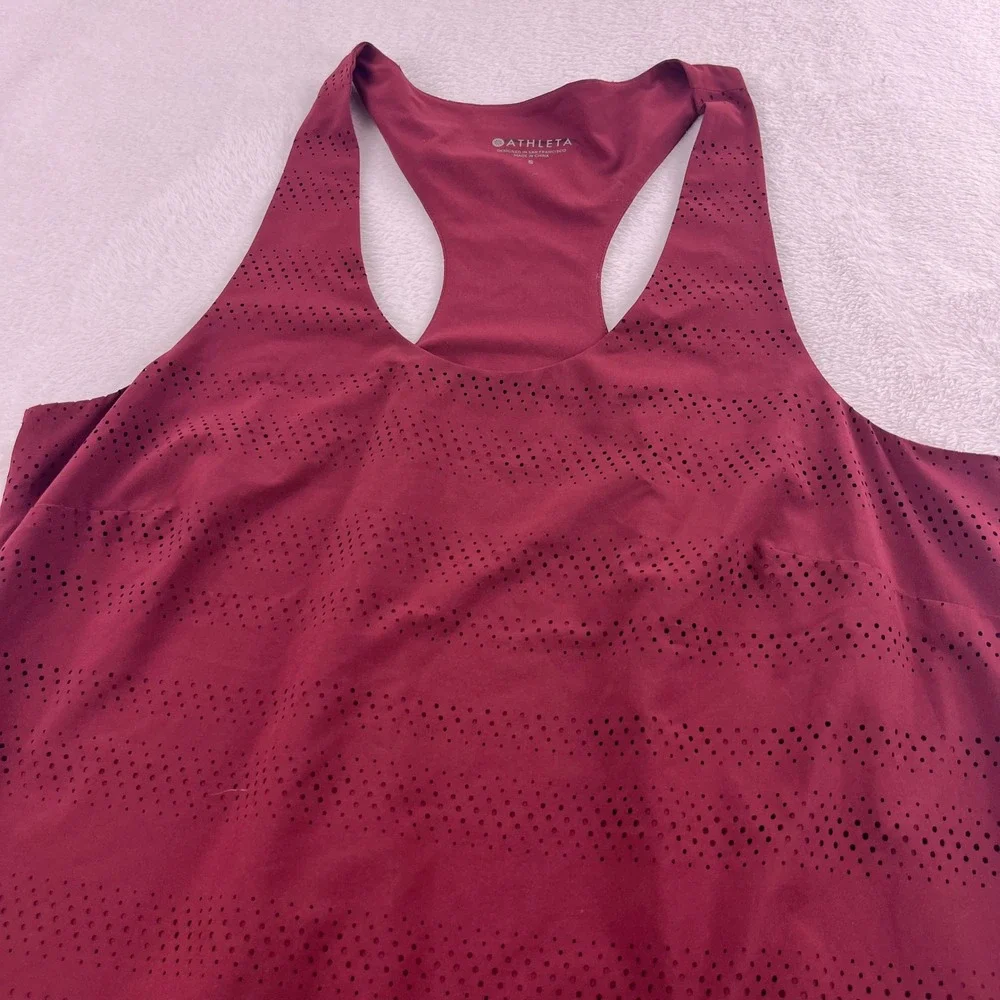 Athleta Maroon Racerback Mini Dress - Picture 2 of 3